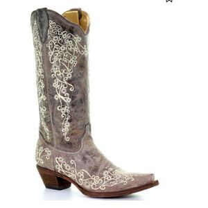 Corral floral embroidered cowboy boots